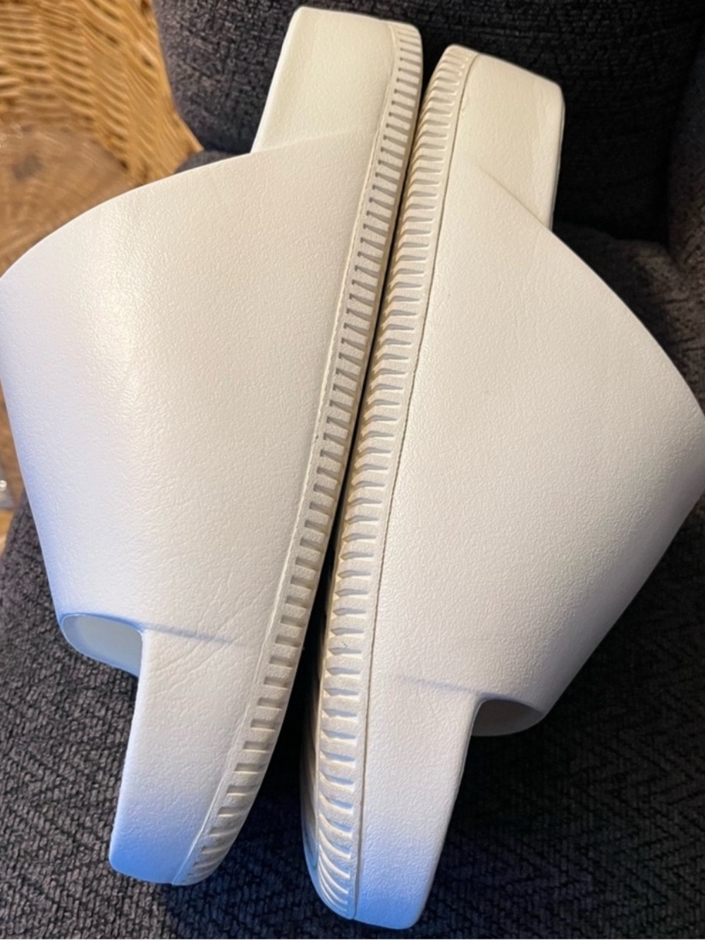 Nike White Slide Sandals - Picture 2 of 6